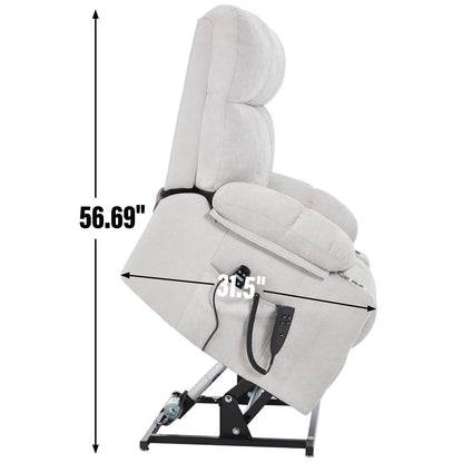 Poltrona reclinabile elettrica Chenille