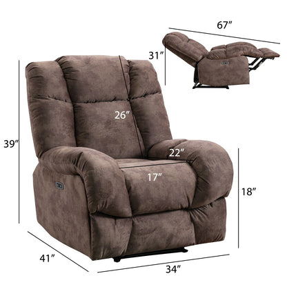 Poltrona reclinabile standard Chenille Power