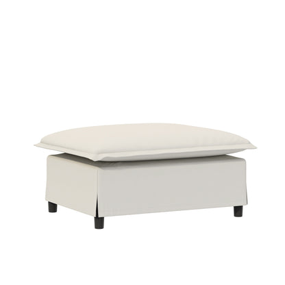 Divano componibile in ciniglia con pouf, divano letto a forma di U con cuscini, combinazione libera, divano modulare imbottito a 5 posti