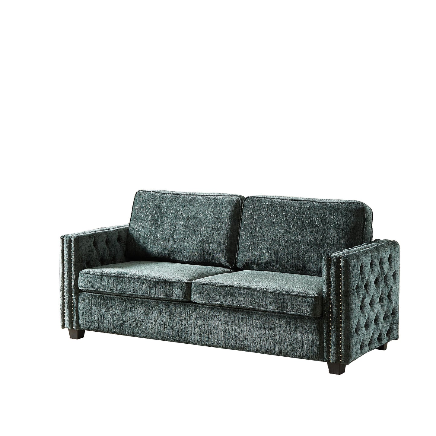 Divano letto in ciniglia con materasso in memory foam