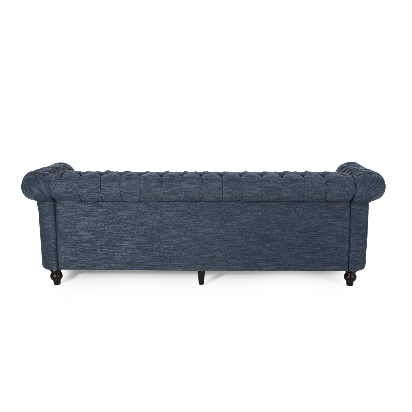 Divano Chesterfield a 3 posti con bottoni e borchie