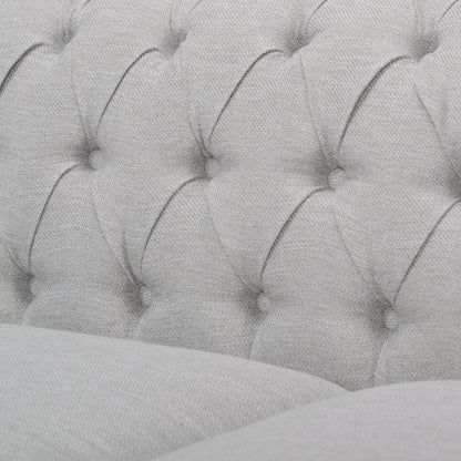 Divano Chesterfield a 3 posti con bottoni e borchie