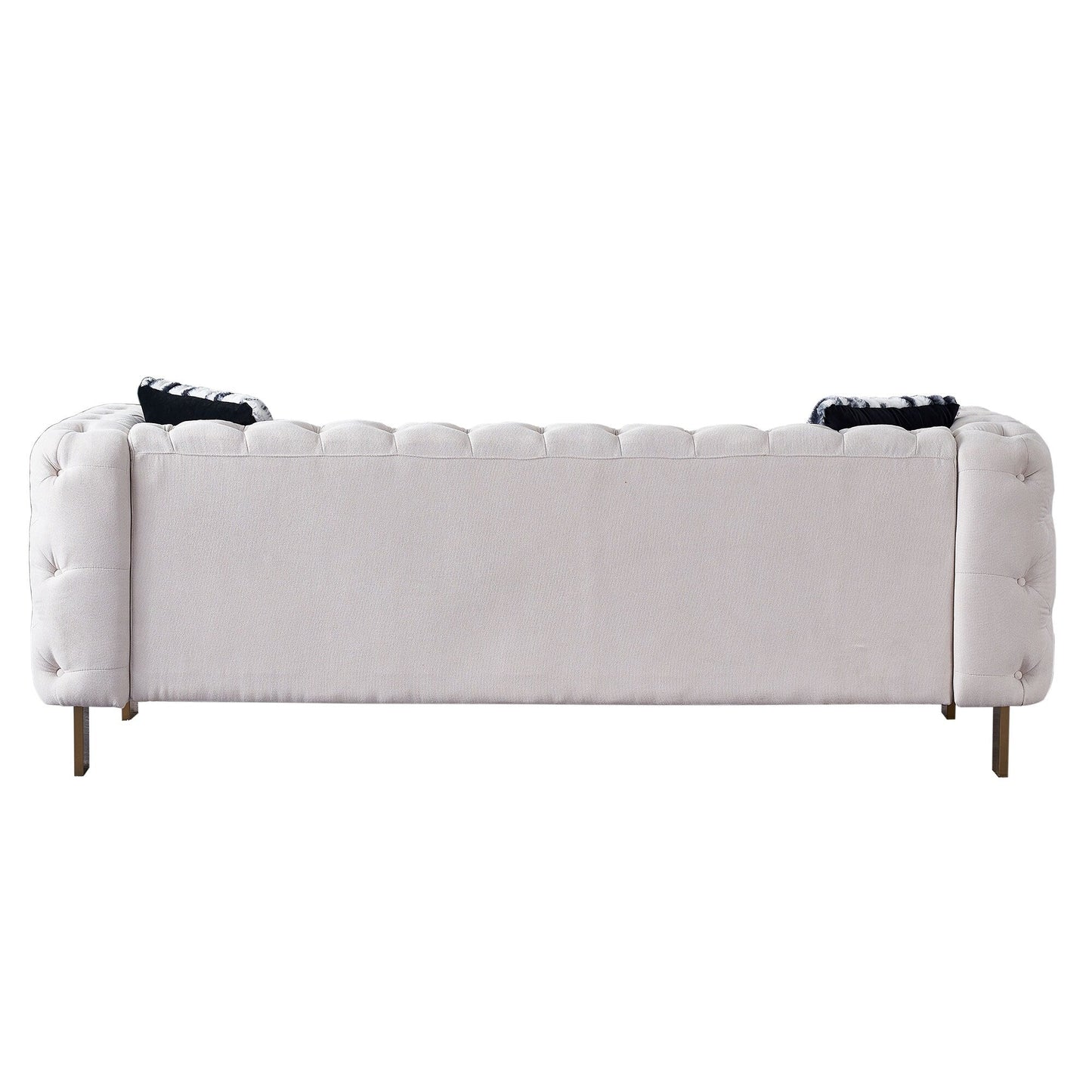 Divano Chesterfield moderno in velluto trapuntato per soggiorno