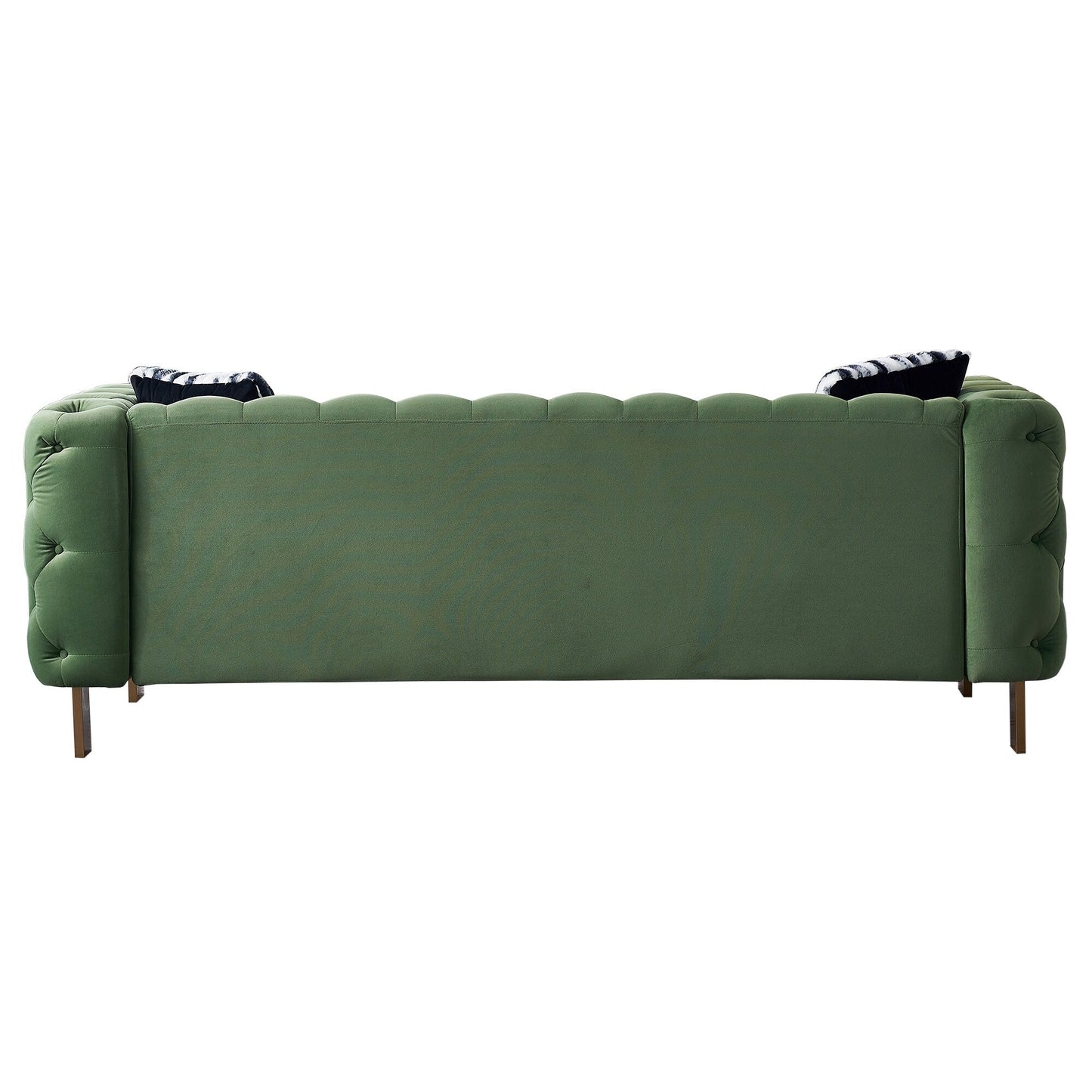Divano Chesterfield moderno in velluto trapuntato per soggiorno
