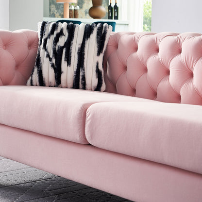 Divano Chesterfield moderno in velluto trapuntato per soggiorno