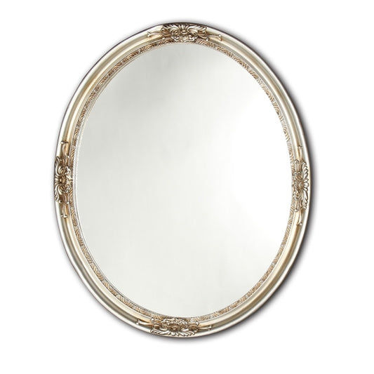 Specchio ovale in argento antico Chloe