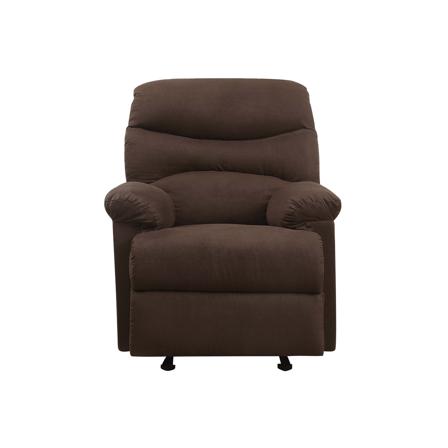 Poltrona reclinabile Motion Glider in microfibra color cioccolato