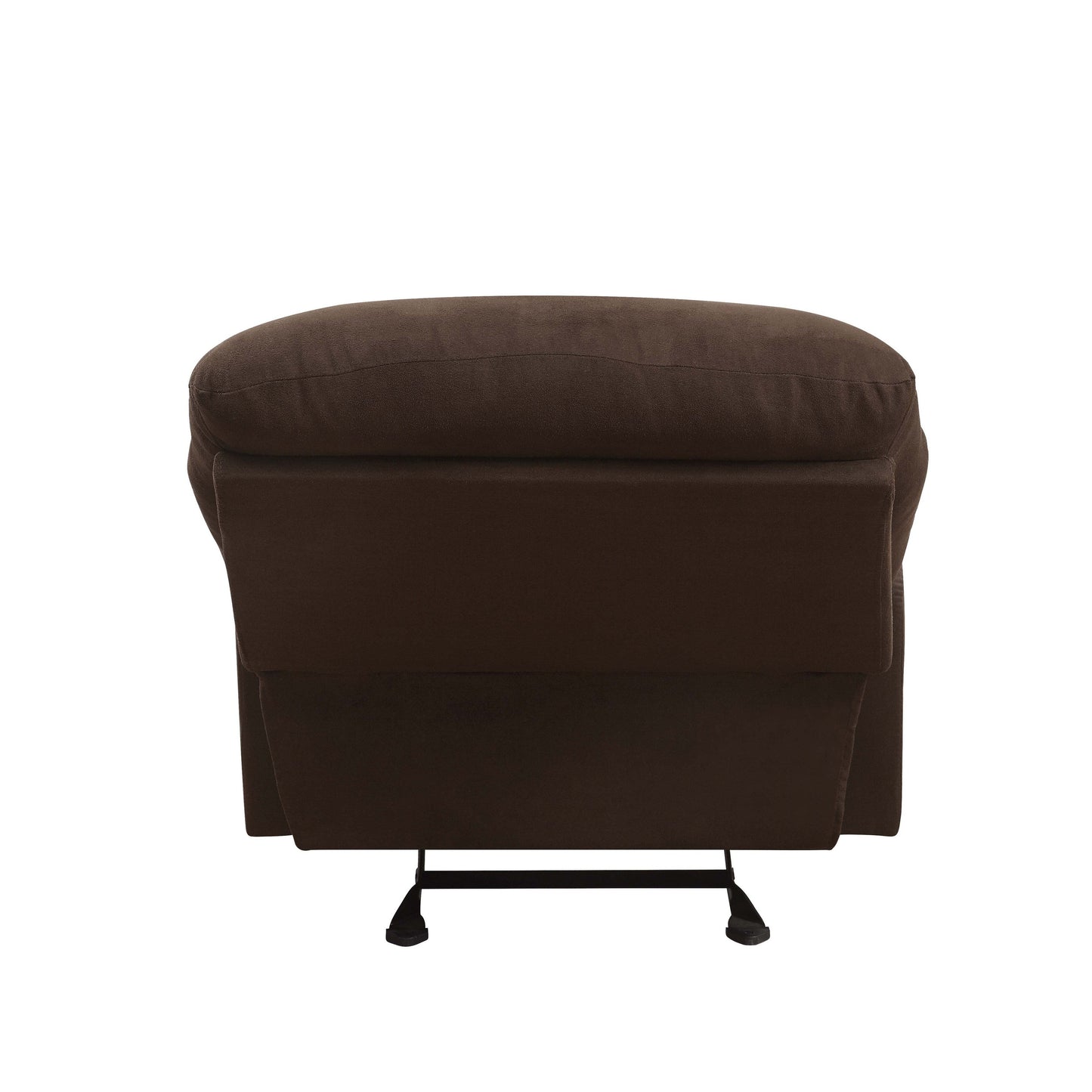 Poltrona reclinabile Motion Glider in microfibra color cioccolato