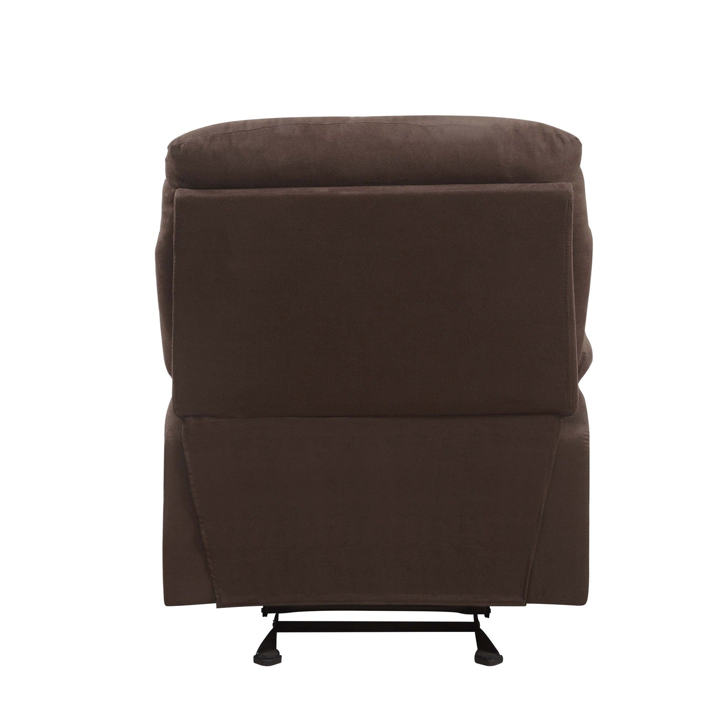 Poltrona reclinabile Motion Glider in microfibra color cioccolato