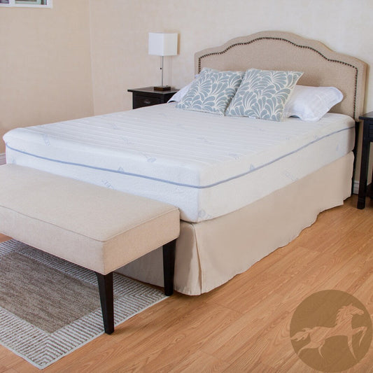 Materasso in memory foam gel Christopher Knight Comfort Medium Firm da 11 pollici per letto singolo