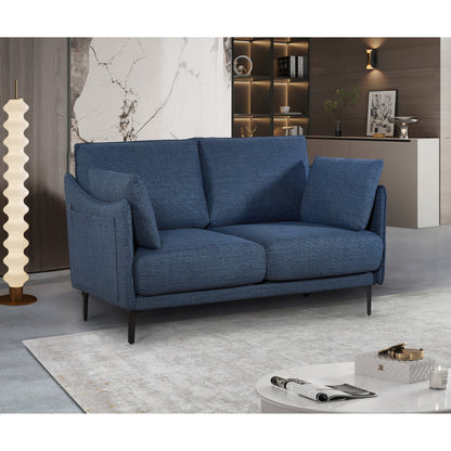 Christopher Knight Home - Divano a 2 posti con gambe in metallo e cuscini