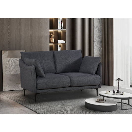 Christopher Knight Home - Divano a 2 posti con gambe in metallo e cuscini