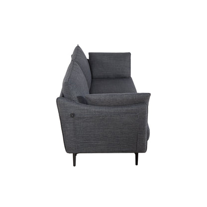 Christopher Knight Home - Divano da 2,5 posti con porta di ricarica USB e gambe in metallo