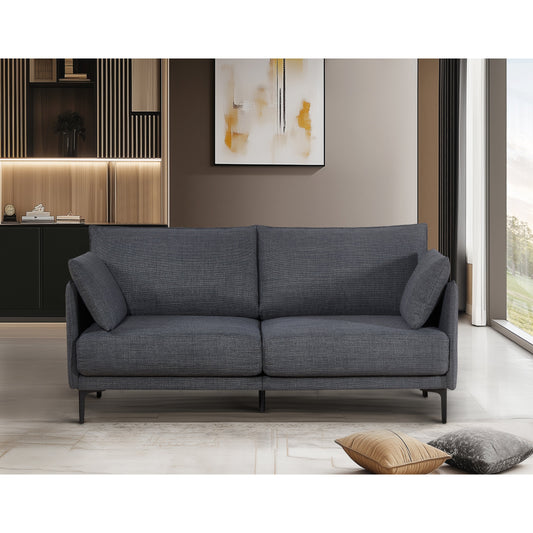 Christopher Knight Home - Divano da 2,5 posti con porta di ricarica USB e gambe in metallo