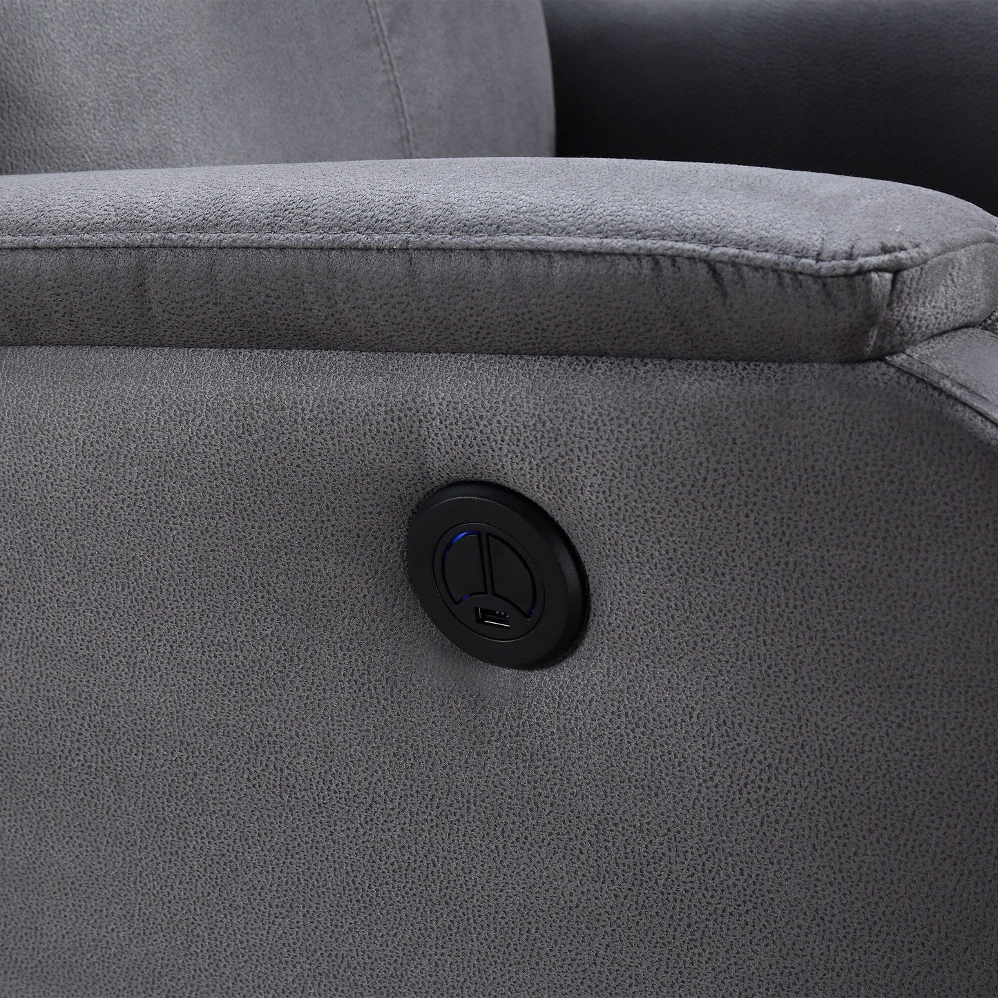 Christopher Knight Home - Poltrona reclinabile elettrica Hudson con ricarica USB