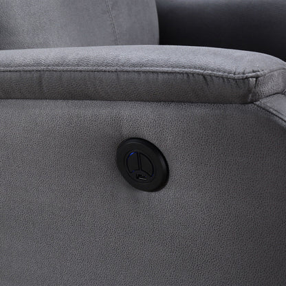 Christopher Knight Home - Poltrona reclinabile elettrica Hudson con ricarica USB