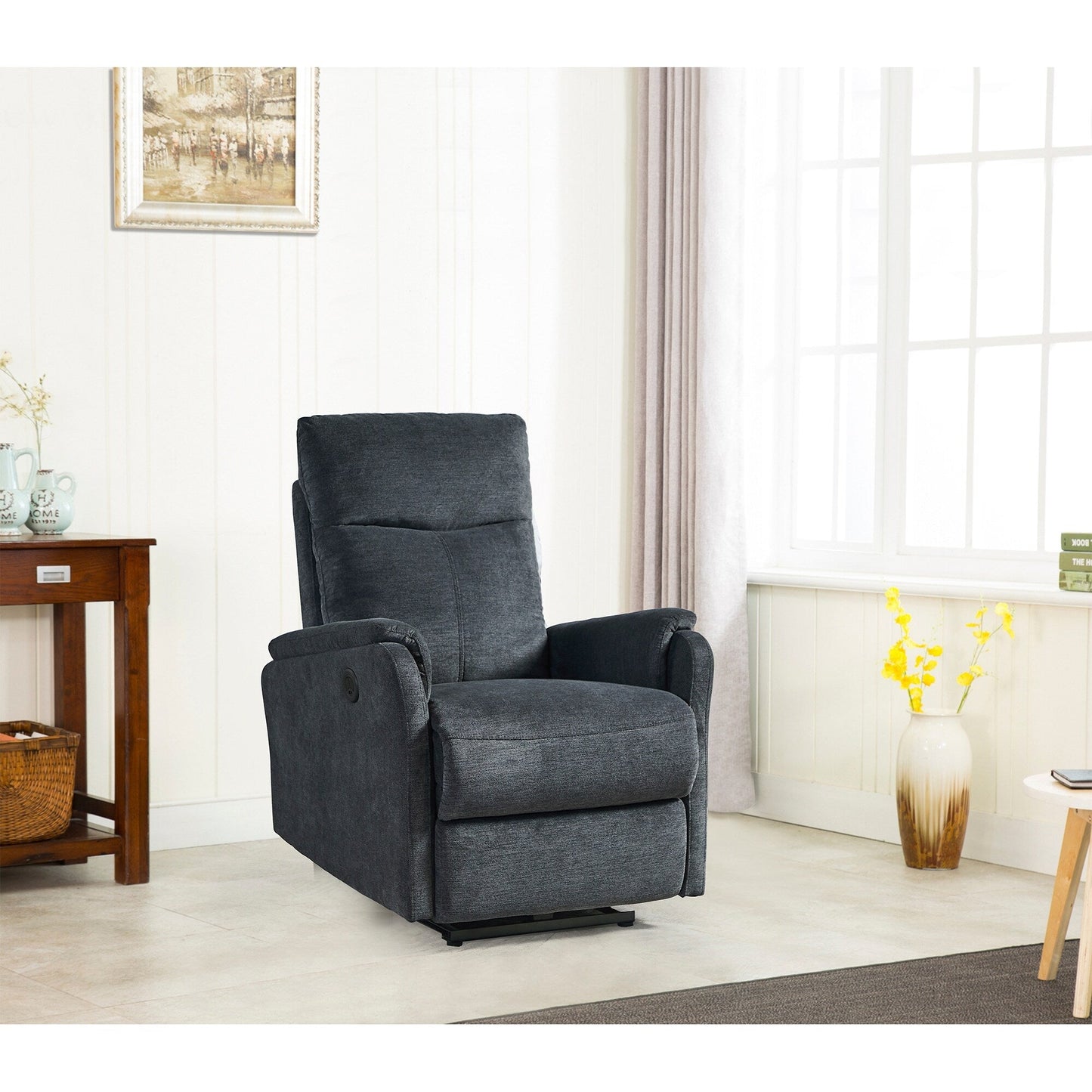 Christopher Knight Home - Poltrona reclinabile elettrica Hudson con ricarica USB