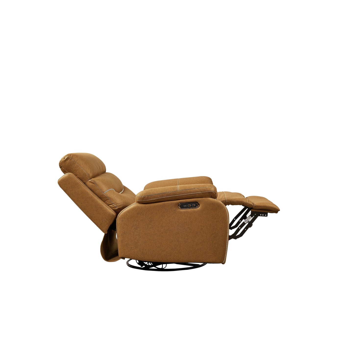 Christopher Knight Home - Poltrona reclinabile girevole Liyasi Dual OKIN Motor con posizione infinita, poggiatesta elettrico e ricarica USB