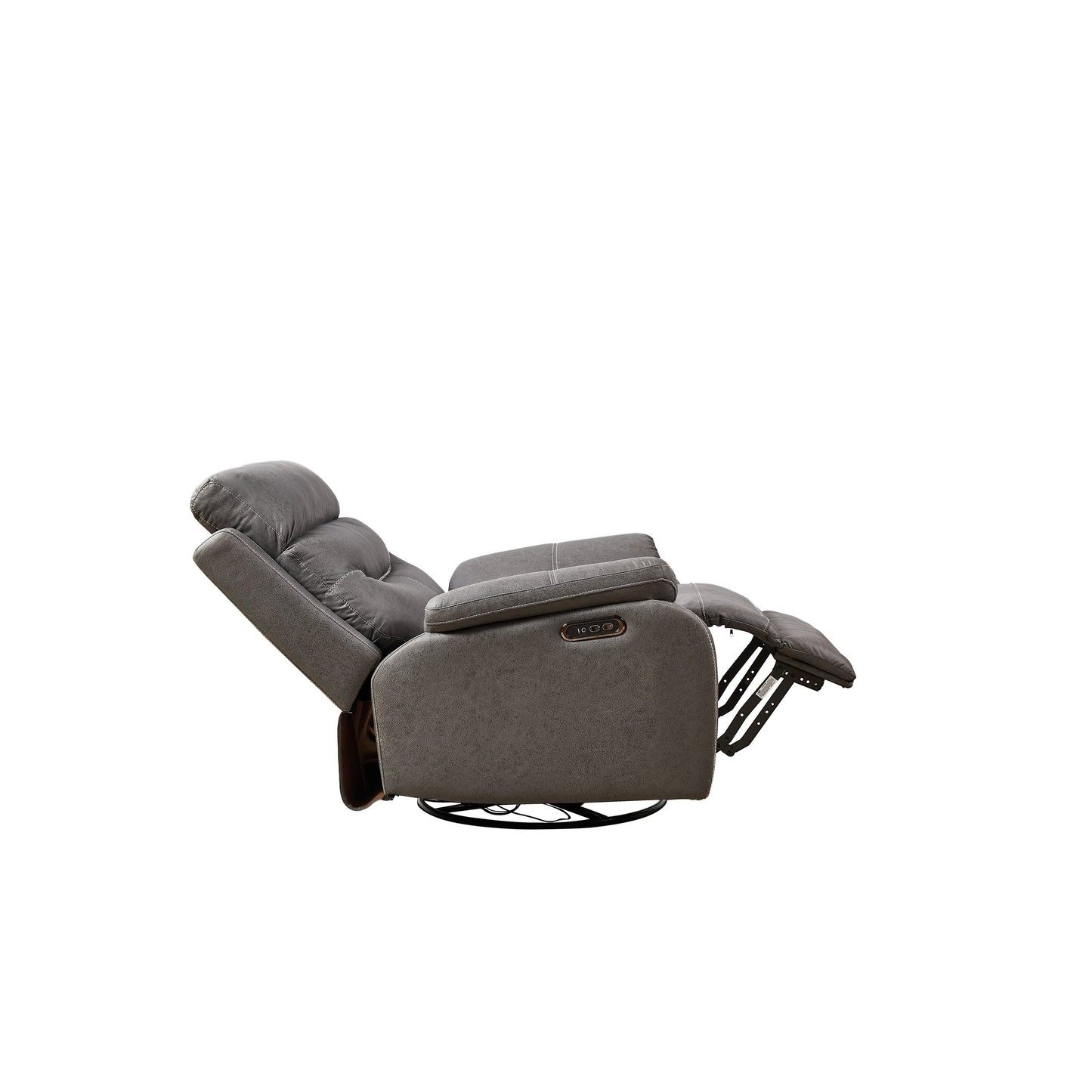 Christopher Knight Home - Poltrona reclinabile girevole Liyasi Dual OKIN Motor con posizione infinita, poggiatesta elettrico e ricarica USB