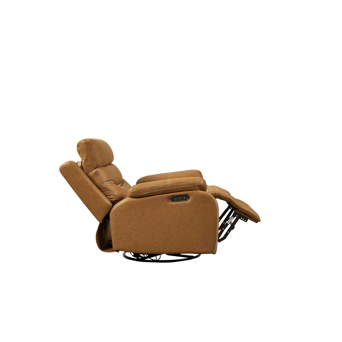 Christopher Knight Home - Poltrona reclinabile girevole Liyasi Dual OKIN Motor con posizione infinita, poggiatesta elettrico e ricarica USB