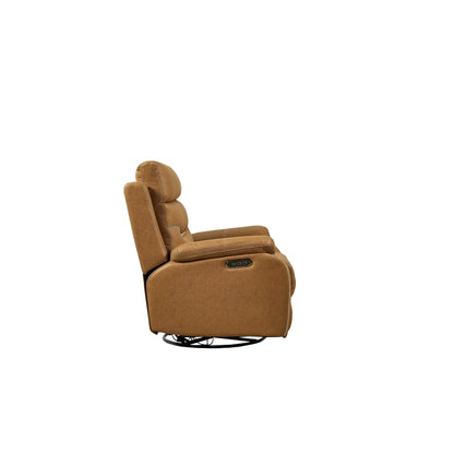 Christopher Knight Home - Poltrona reclinabile girevole Liyasi Dual OKIN Motor con posizione infinita, poggiatesta elettrico e ricarica USB