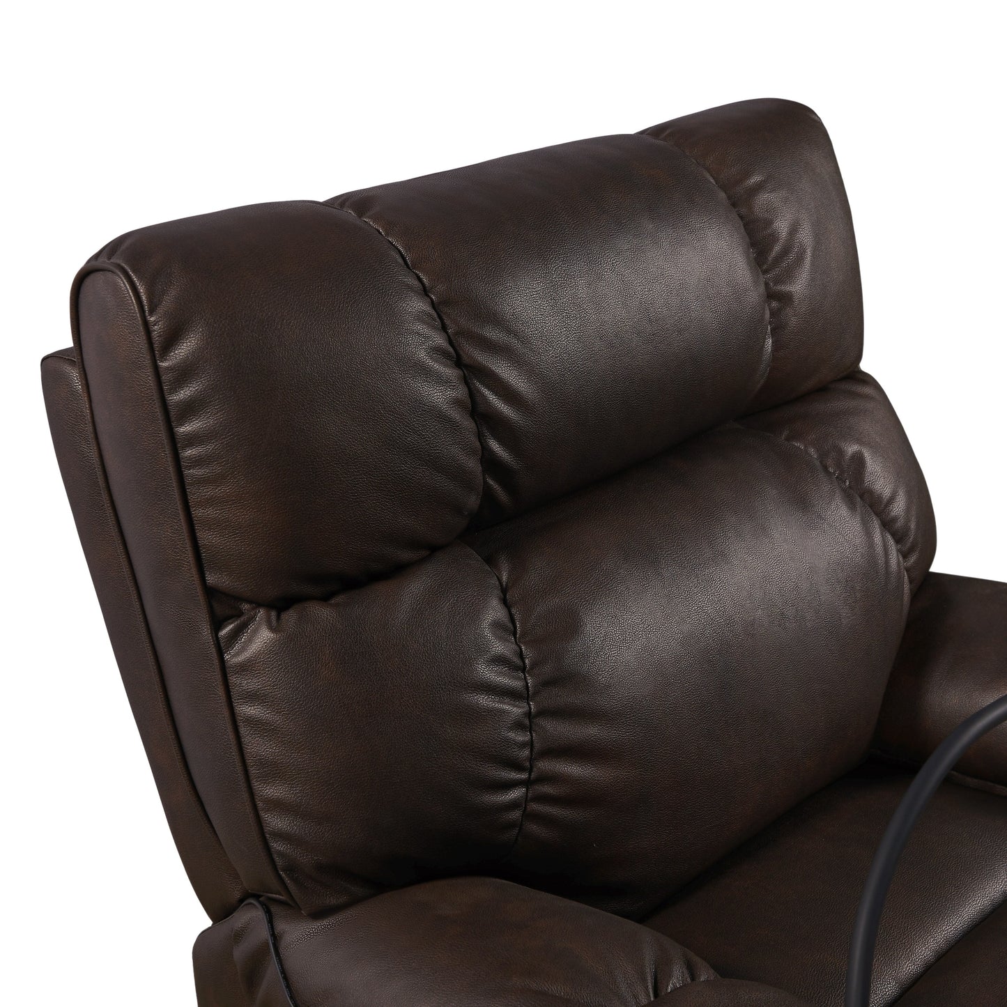 Christopher Knight Home - Poltrona reclinabile elettrica con doppio motore, massaggio, riscaldamento, portabicchieri e supporto regolabile per telefono
