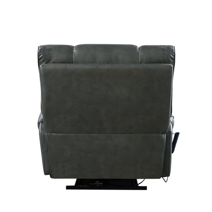 Christopher Knight Home - Poltrona reclinabile elettrica con doppio motore, massaggio, riscaldamento, portabicchieri e supporto regolabile per telefono