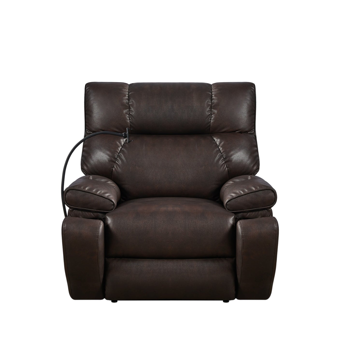 Christopher Knight Home - Poltrona reclinabile elettrica con doppio motore, massaggio, riscaldamento, portabicchieri e supporto regolabile per telefono