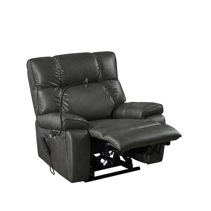 Christopher Knight Home - Poltrona reclinabile elettrica con doppio motore, massaggio, riscaldamento, portabicchieri e supporto regolabile per telefono