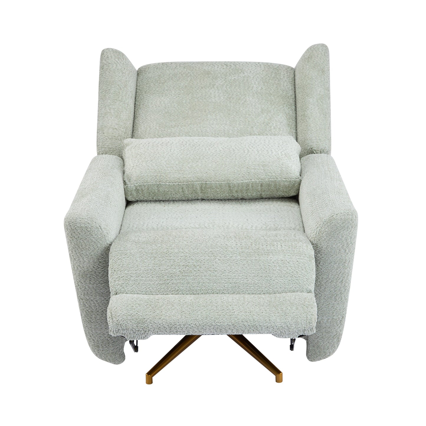 Christopher Knight Home - Poltrona reclinabile elettrica Starling con base in metallo dorato
