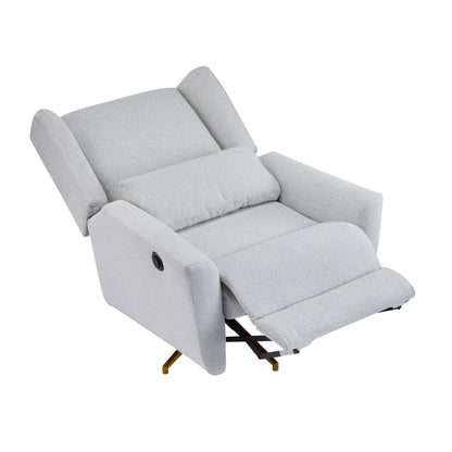 Christopher Knight Home - Poltrona reclinabile elettrica Starling con base in metallo dorato