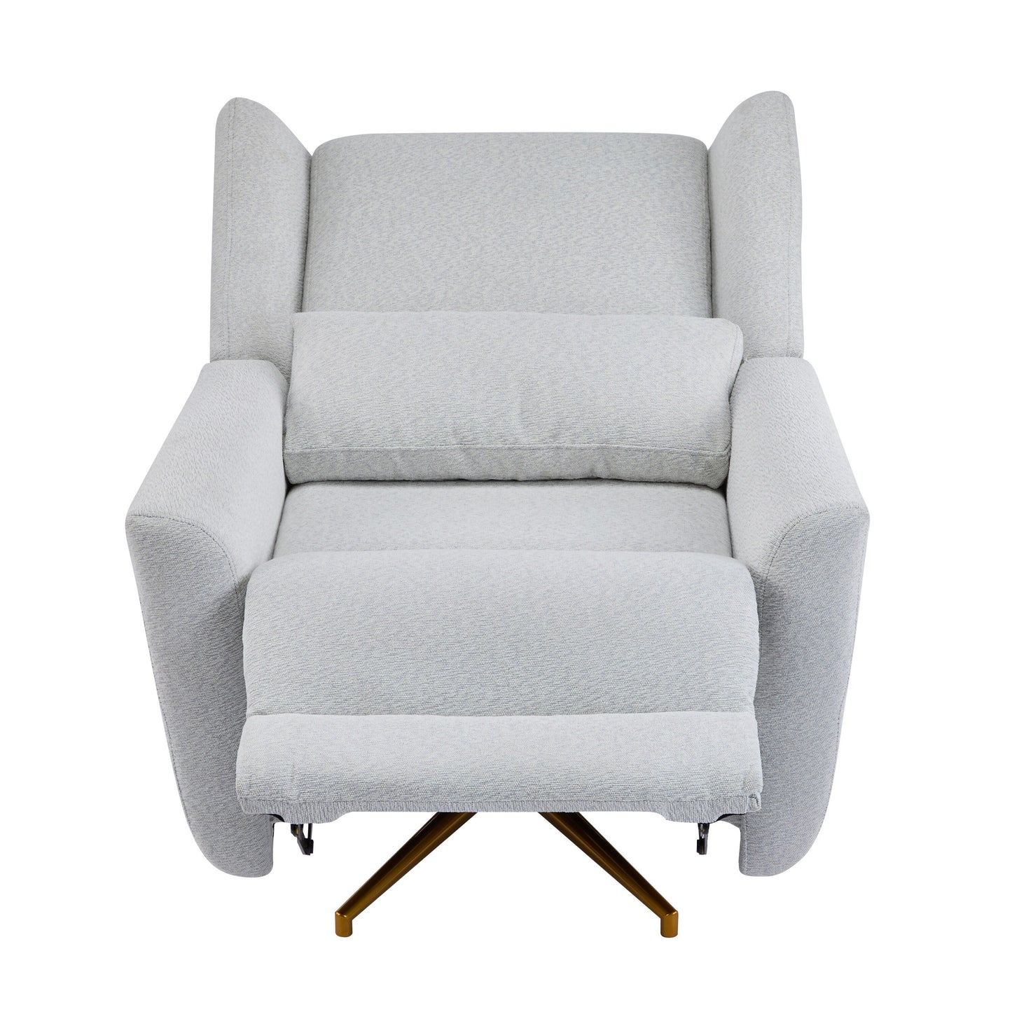 Christopher Knight Home - Poltrona reclinabile elettrica Starling con base in metallo dorato