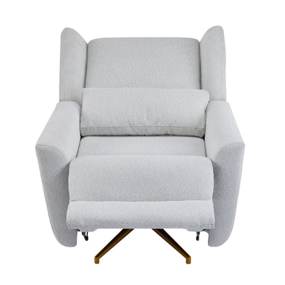 Christopher Knight Home - Poltrona reclinabile elettrica Starling con base in metallo dorato