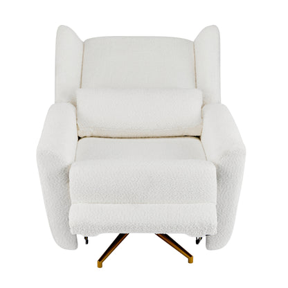 Christopher Knight Home - Poltrona reclinabile elettrica Starling con base in metallo dorato
