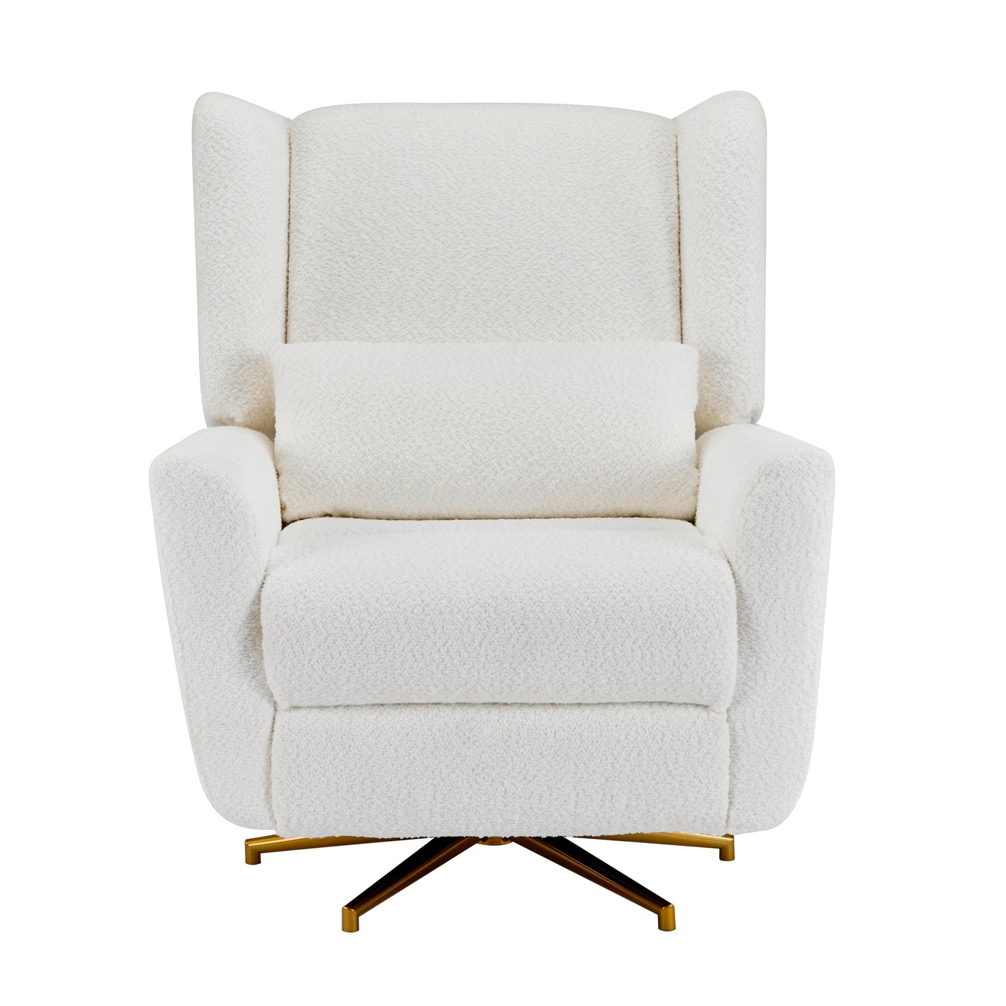 Christopher Knight Home - Poltrona reclinabile elettrica Starling con base in metallo dorato