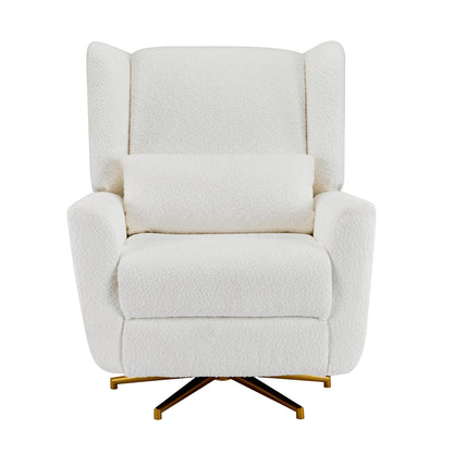 Christopher Knight Home - Poltrona reclinabile elettrica Starling con base in metallo dorato