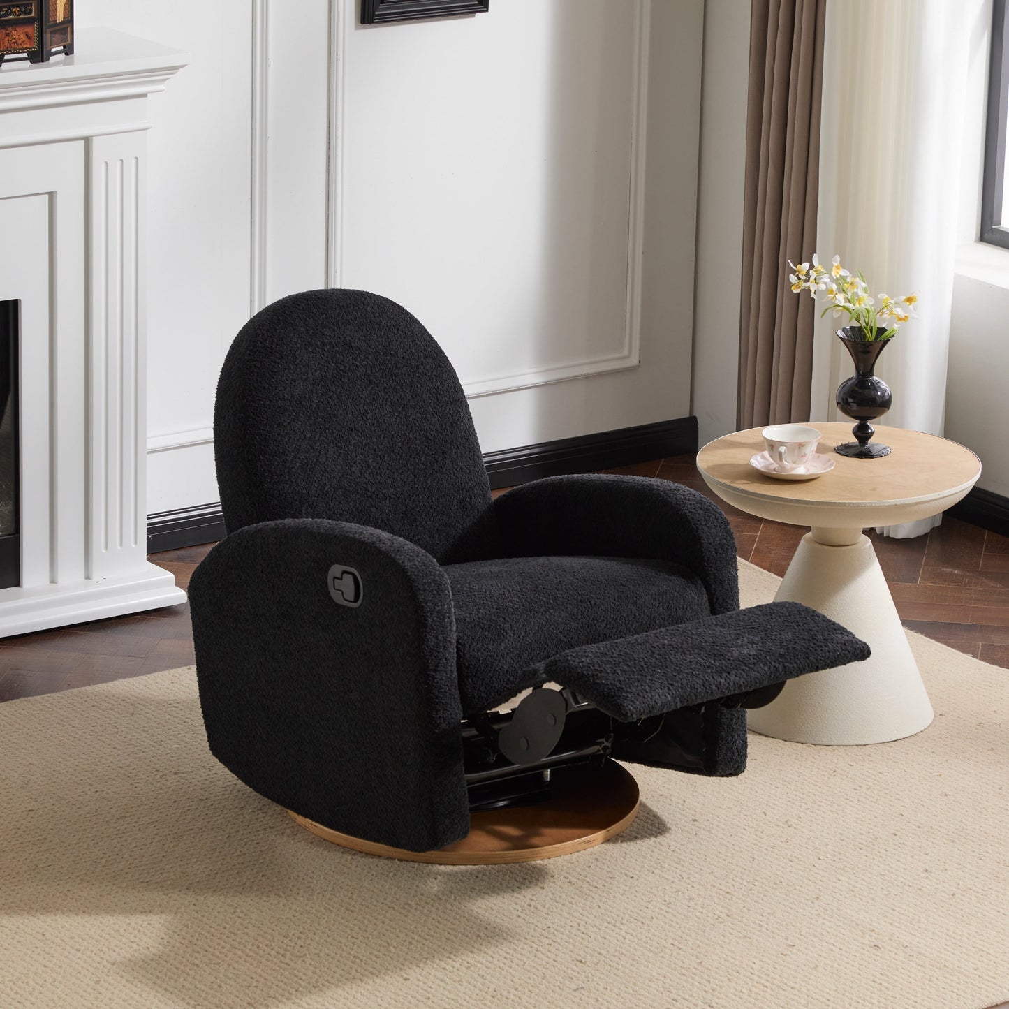 Poltrona reclinabile girevole e scorrevole Christopher Knight Home 360 ​​Boucle