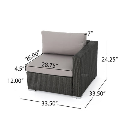 Christopher Knight Home Santa Rosa Outdoor Set di 7 sedute in vimini componibili