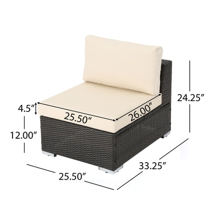 Christopher Knight Home Santa Rosa Outdoor Set di 7 sedute in vimini componibili