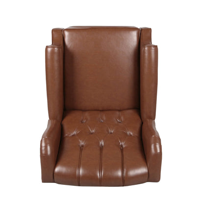 Poltrona reclinabile in similpelle Walter Brown di Christopher Knight Home