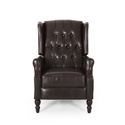 Poltrona reclinabile in similpelle Walter Brown di Christopher Knight Home