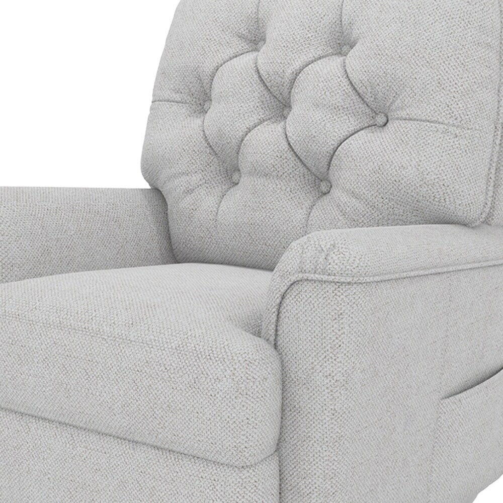 Poltrona reclinabile Chromcraft Arbor con finitura grigio scuro