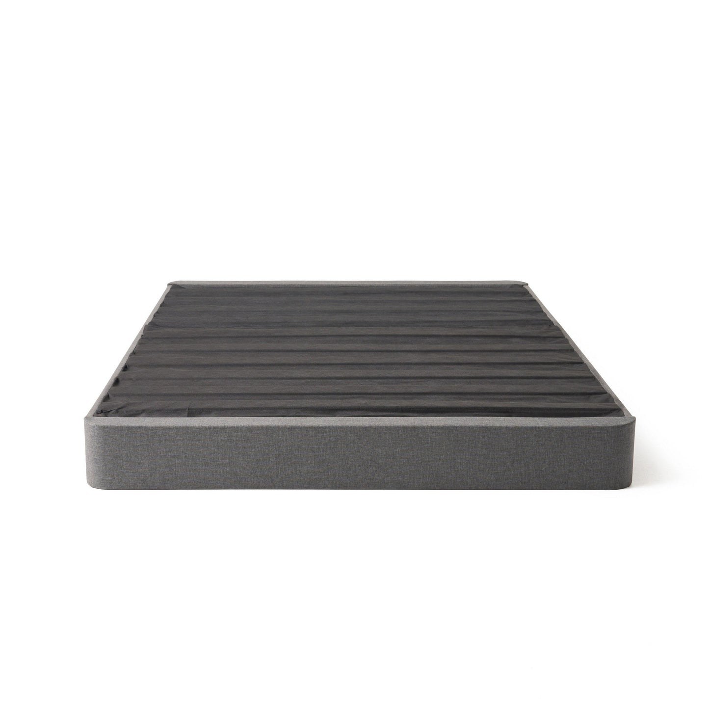 Chuck King Size Foundation per materasso, 7 pollici, rivestimento in tessuto, legno