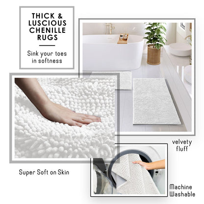 Set di accessori da bagno in bambù Clara Clark con tenda da doccia, scopino per WC, cestino e dispenser di sapone
