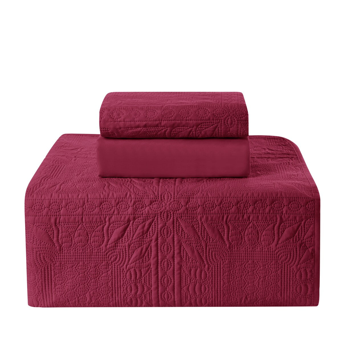 Set di biancheria da letto per bambini Clara Clark Grid Weave, set copriletto 3 pezzi, piumone trapuntato per tutte le stagioni, lenzuolo con angoli e federa.