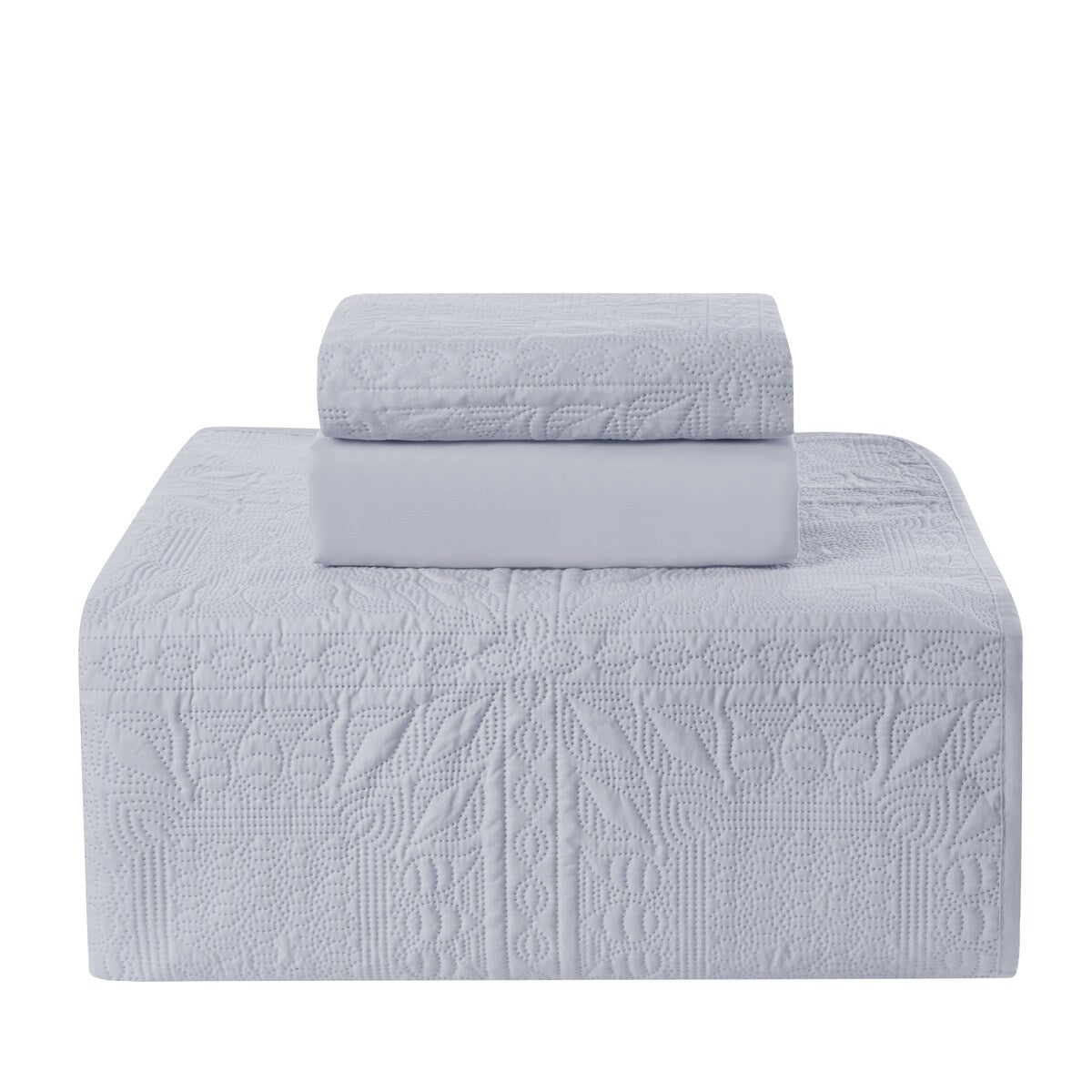 Set di biancheria da letto per bambini Clara Clark Grid Weave, set copriletto 3 pezzi, piumone trapuntato per tutte le stagioni, lenzuolo con angoli e federa.