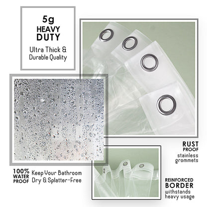 Tenda da doccia Clara Clark Heavy Duty 5G resistente alla schiuma