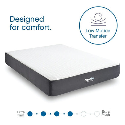 Materasso in memory foam ventilato Cool Gel Classic Brands da 10 pollici, certificato CertiPUR USA, materasso in una scatola, singolo