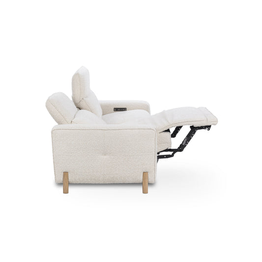 Divano reclinabile elettrico Classic Home Darrow Zero Gravity in tessuto imbottito