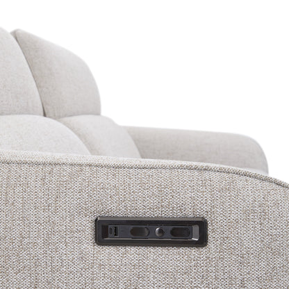Divano reclinabile elettrico Classic Home Ostend Zero Gravity in tessuto imbottito